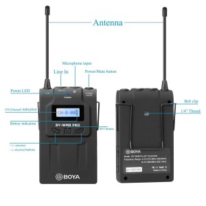 میکروفون یقه ای بی سیم بویا مدل TX8 Pro